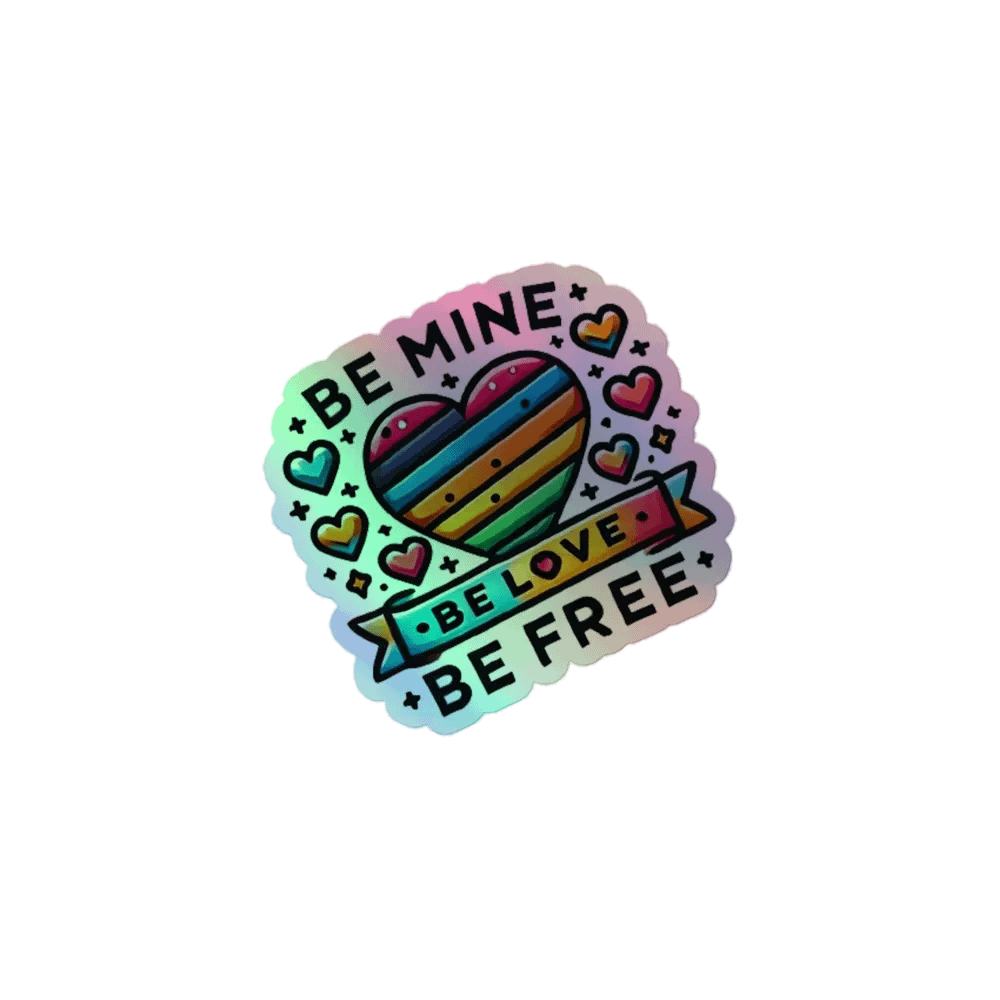 Rainbow Love Holographic Sticker Set product image (1)