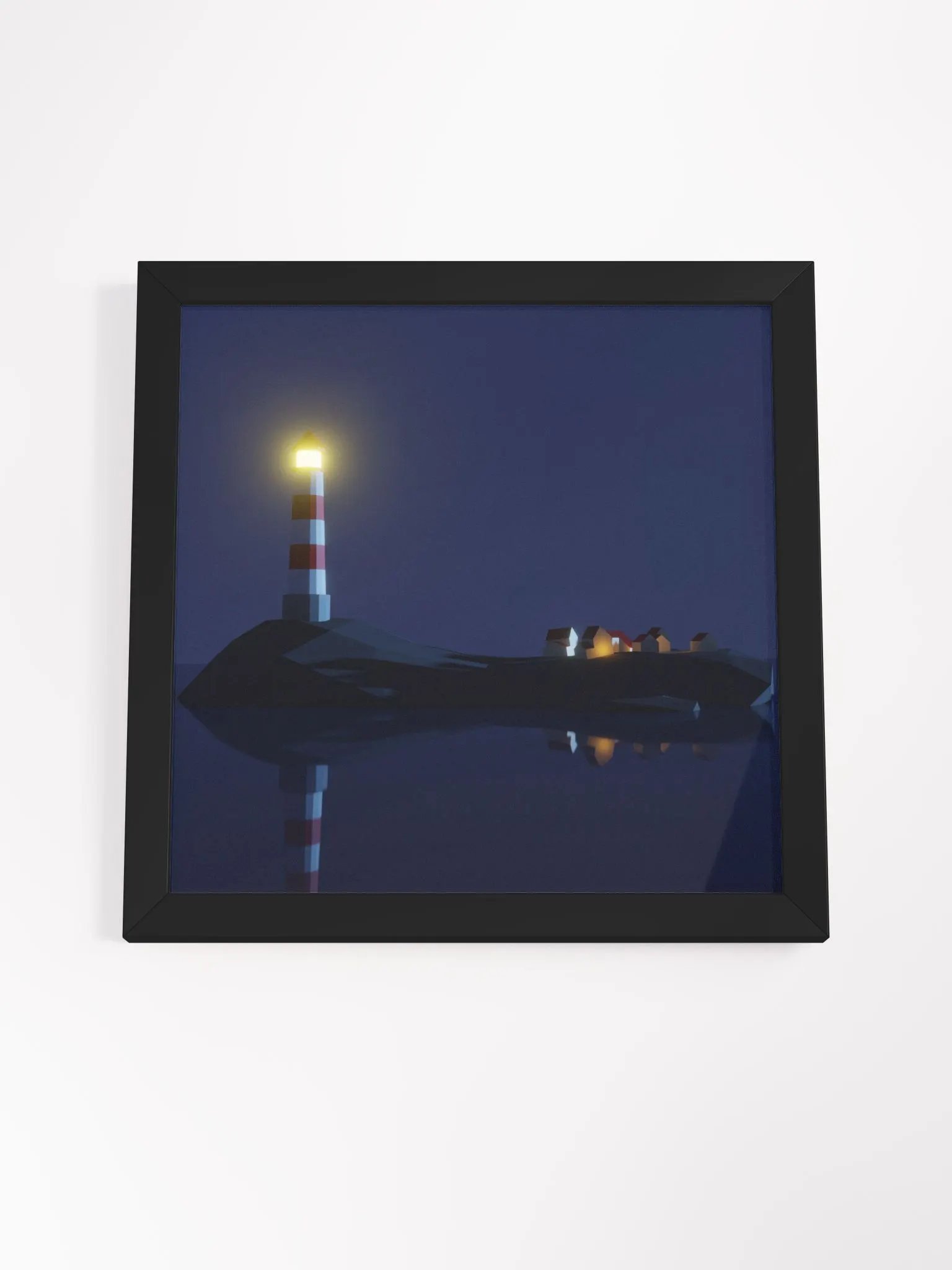 LowPloy Lighthouse Framed Print 12