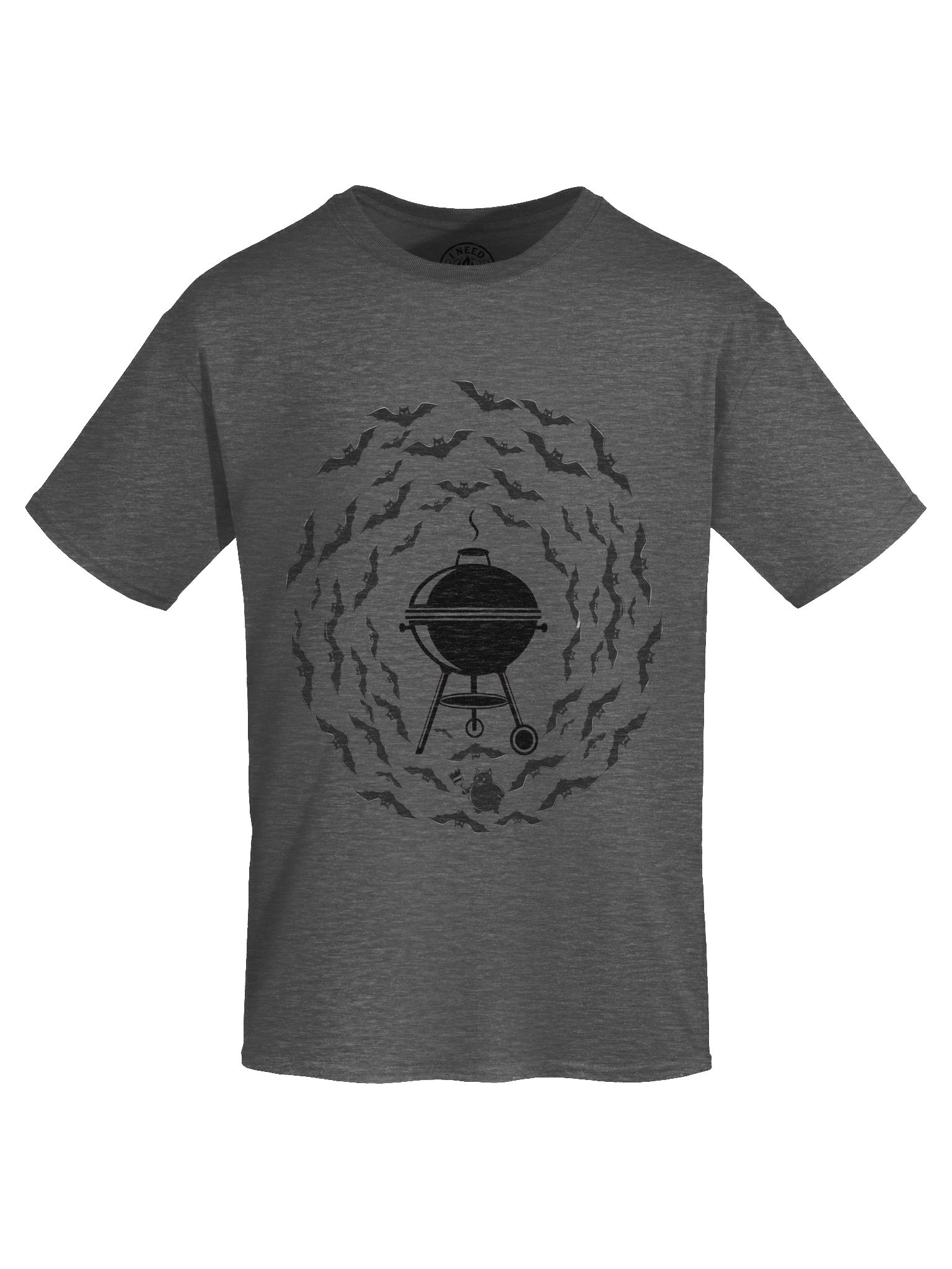 Bat Swarm Kettle Spiral — Halloween BBQ Tee product image (26)