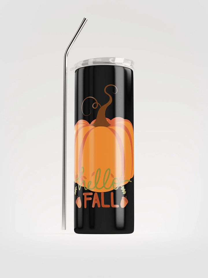 Hello Fall-Stainless Tumbler with Straw product image (1)