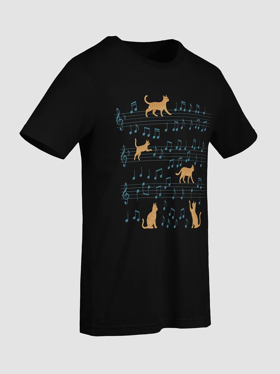 Meow-sical Notes Cat T-Shirt product image (3)