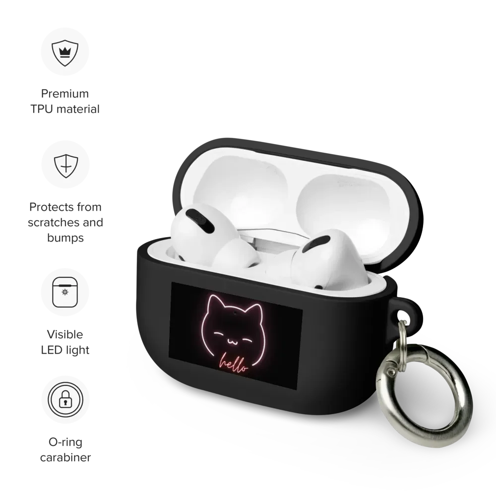 Neon Kitty Greetings AirPods Case product image (17)