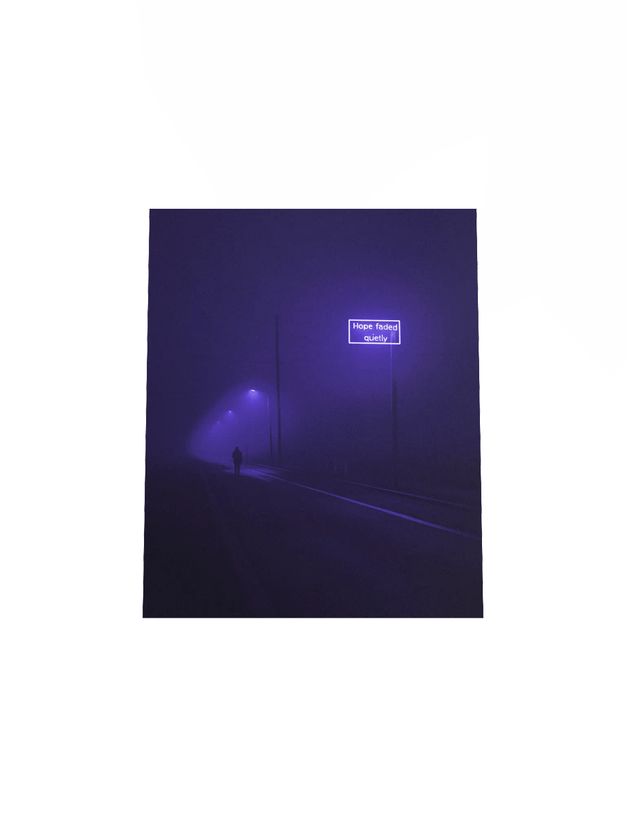 "Hope faded quietly" Matte Poster product image (24)
