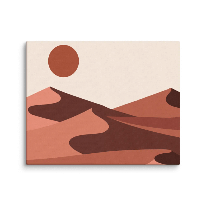 Desert Sunshine Landscape – Minimalist Boho Wall Art Print product image (2)
