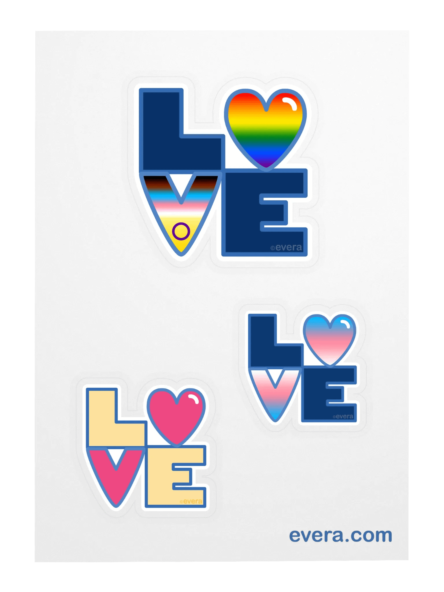 Three-in-One Pride Sticker Sheet product image (3)