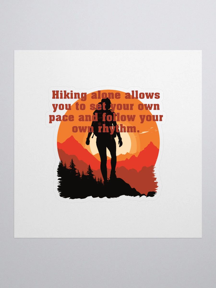 Hiking alone allows you to set your own pace and follow your own rhythm. product image (1)