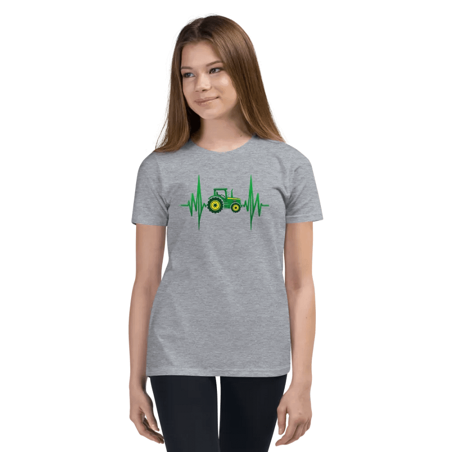 Tractor Heartbeat Youth T-Shirt product image (3)