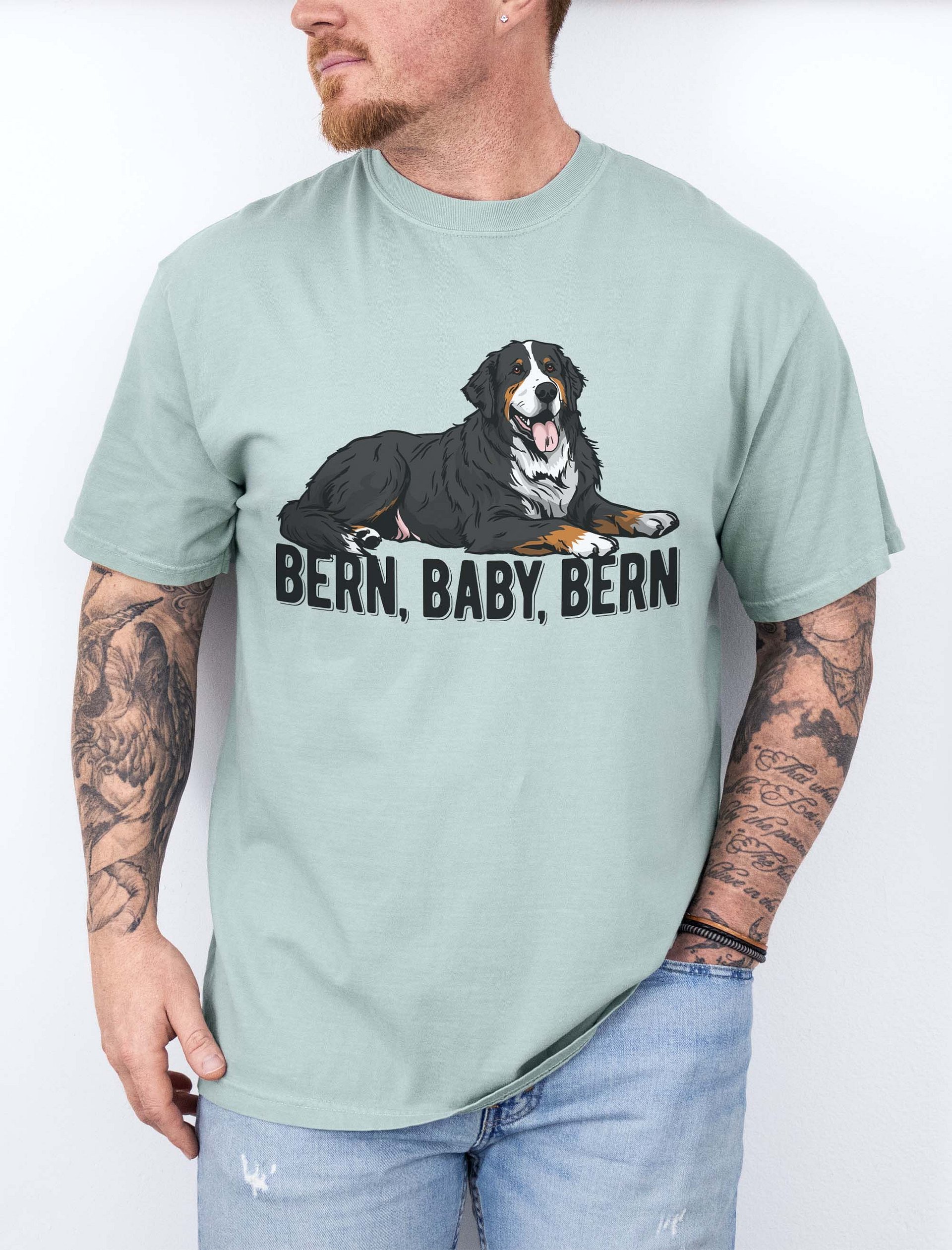 Bern, Baby, Bern T-Shirt of a Bernese Mountain Dog | Funny T-Shirt for Berner Paw-rents product image (1)