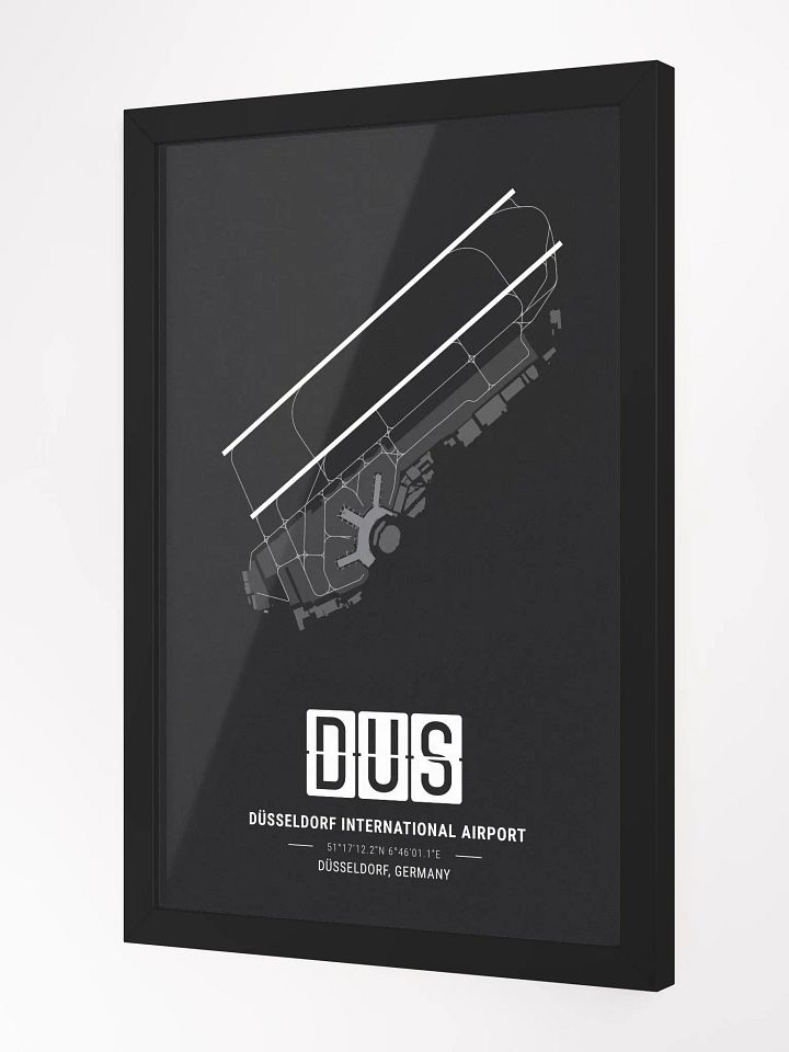 Framed Airport DUS Premium Map On Matt Paper product image (2)