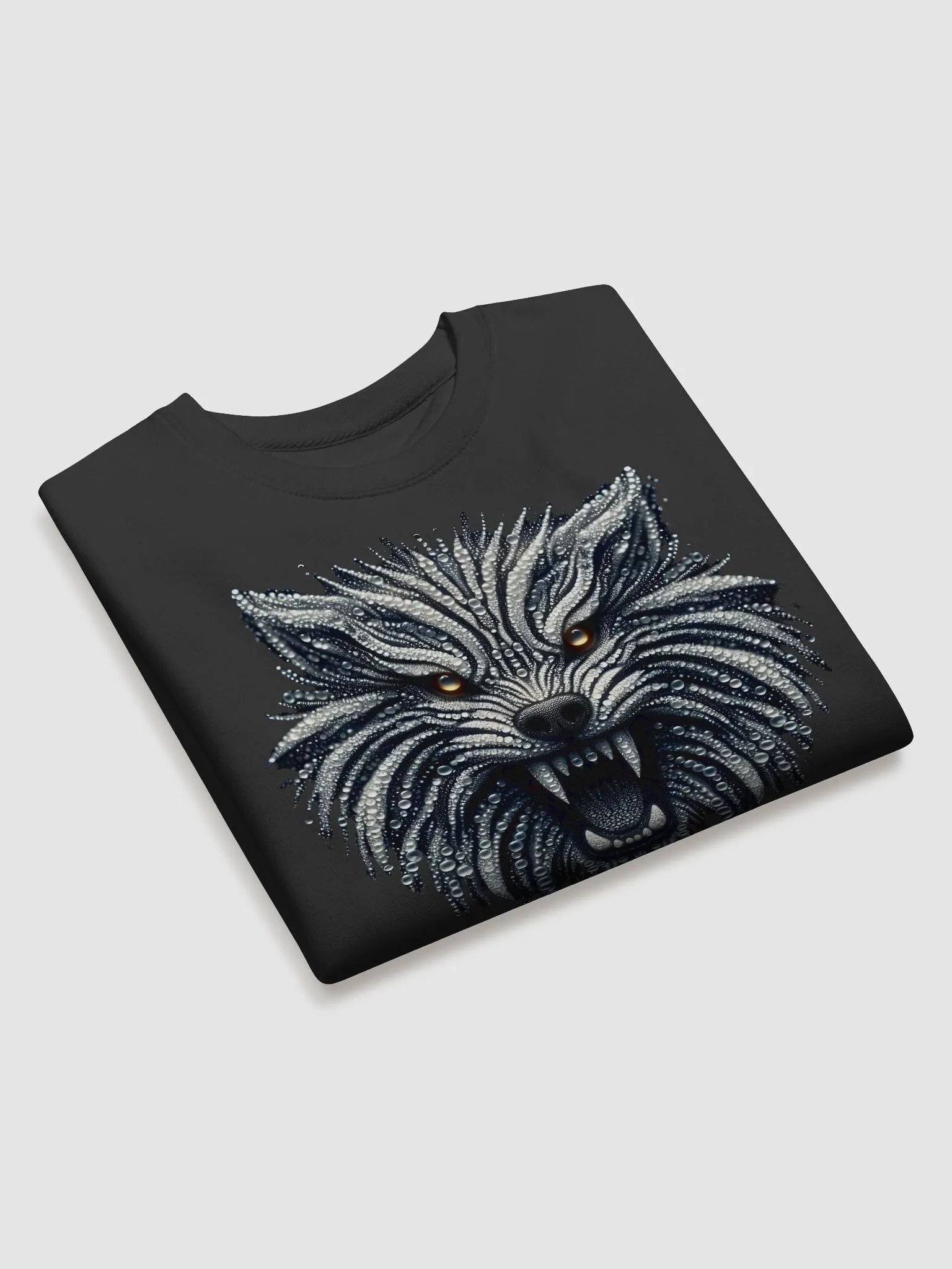 Golden-eyed Wolf Spirit Premium Sweatshirt product image (3)