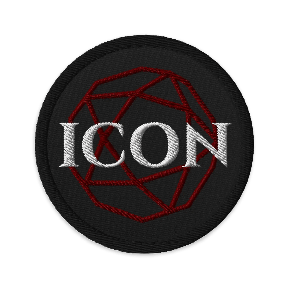 ICON D20 Embroidered Patch - Red product image (1)