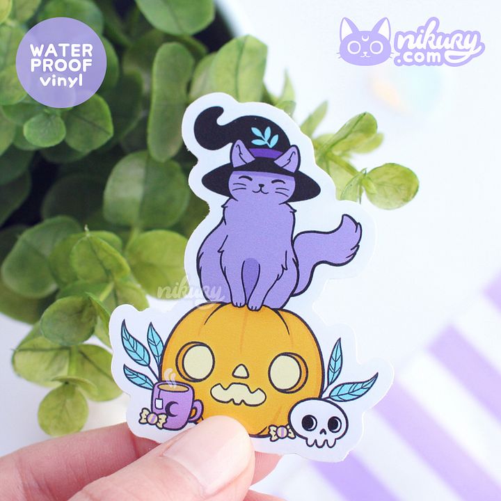Pumpkin Familiar Vinyl Sticker product image (1)