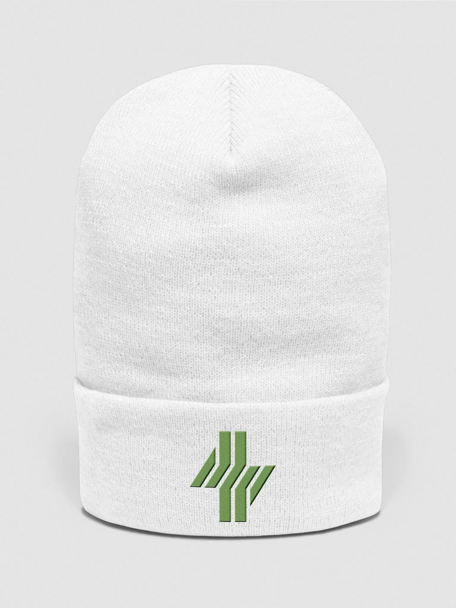 Cowbolt, Embroidered White Beanie product image (1)