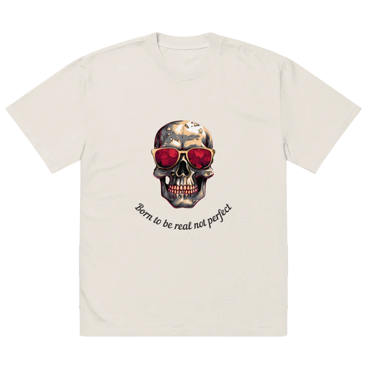 Reflective Skull Oversized Tee product image (2)