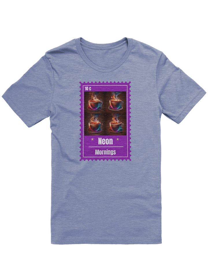 Neon Mornings Coffee Stamp T-Shirt product image (1)