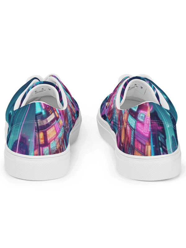 Neon City Lace-Up Canvas Shoes | AI Design product image (9)