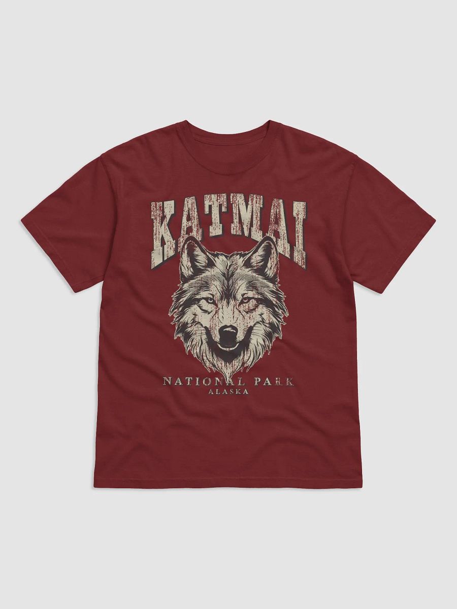 Katmai National Park, Alaska Tee | Vintage-Style Grunge Western Shirt with a Wolf's Head product image (12)