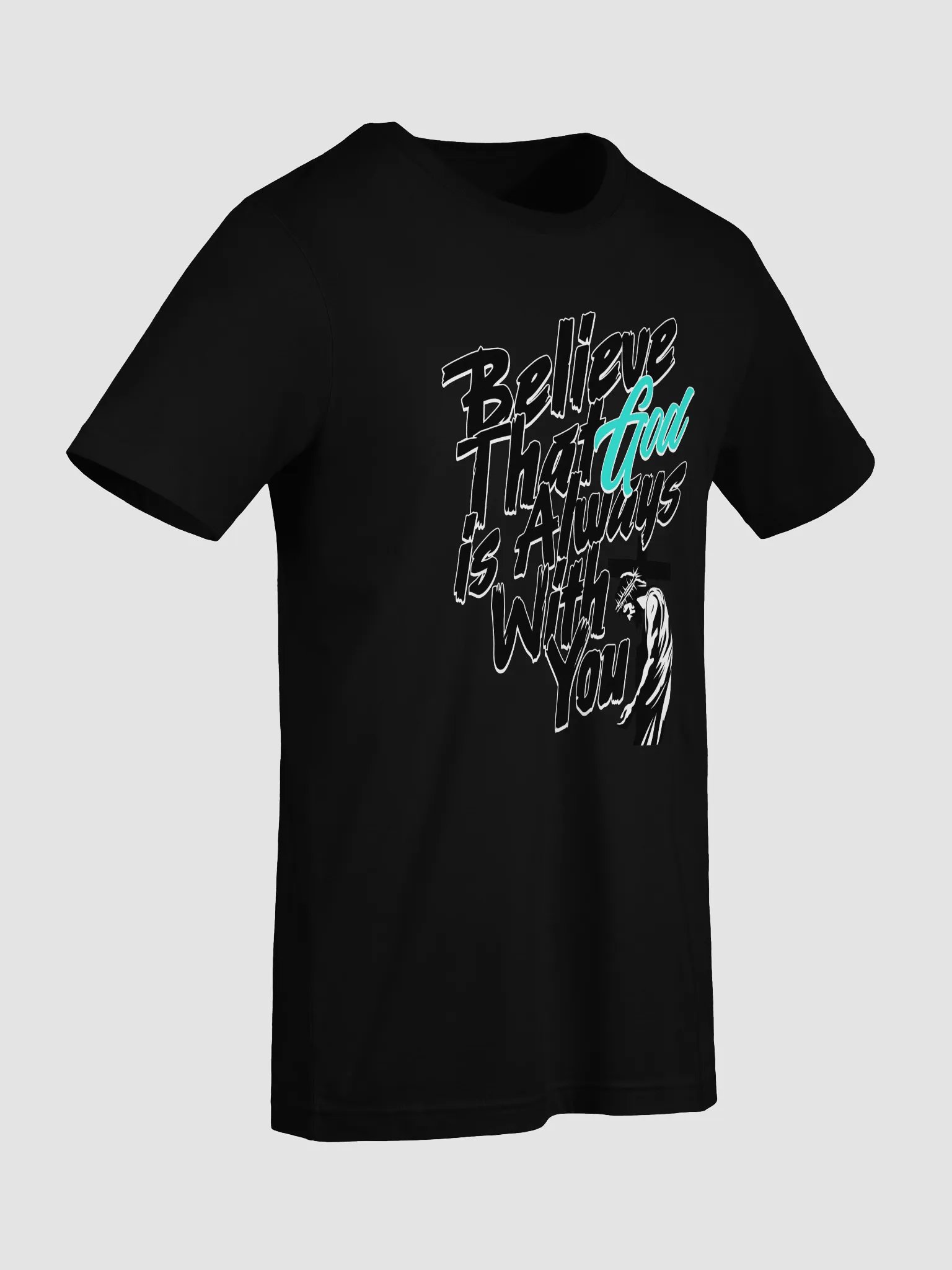 God Is Always With You T-Shirt (Blue) product image (17)