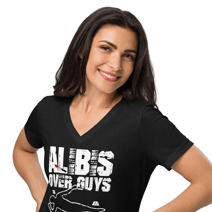 CrimeClothes Alibis Over Guys Relaxed V-Neck T-Shirt product image (2)