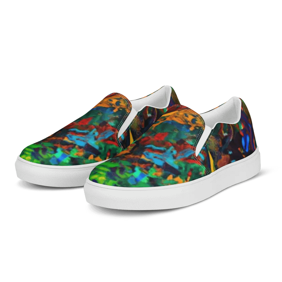 Vibrant Fusion: Abstract Canvas Shoes product image (5)