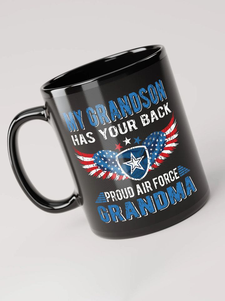 Proud Air Force Grandma - Black Mug product image (1)