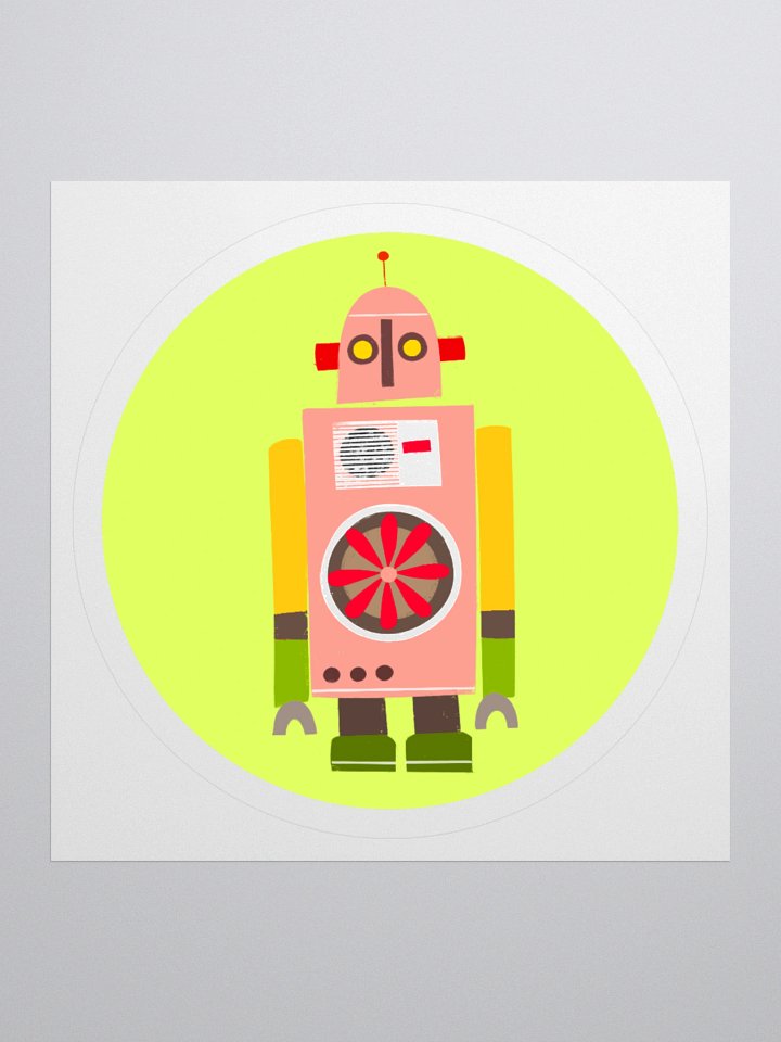 Gyro the Atomic Robot - Round Stickers product image (2)