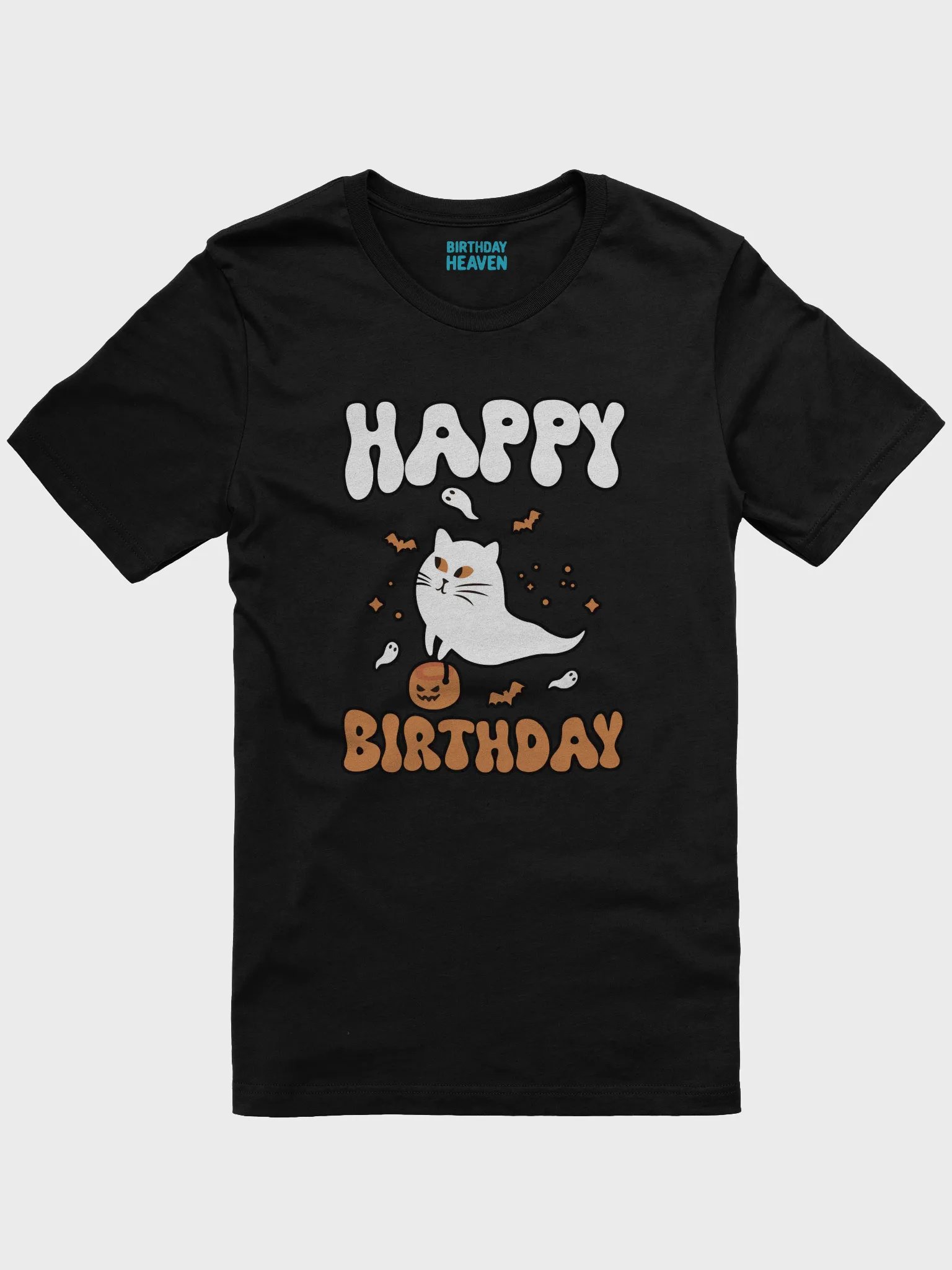 Happy Birthday (Cat Ghost Halloween) T-Shirt product image (1)