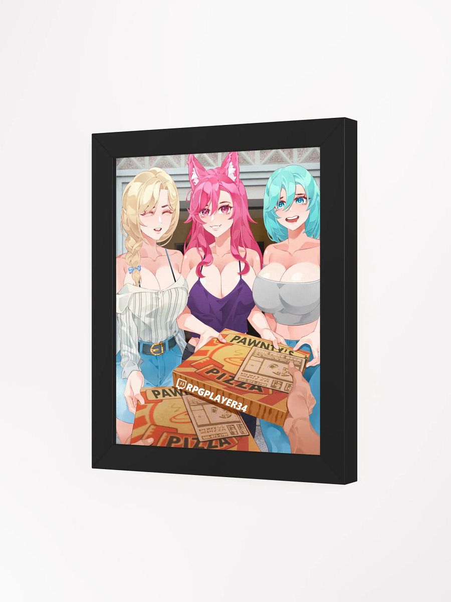 Cynthia, Akihiko, & Selphie - Ordering Pizzas for Ladies Night - SFW - FRAMED product image (3)