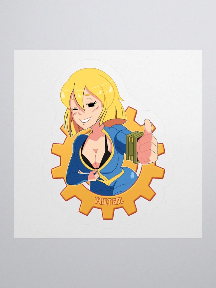 Teasing Thumbs-Up Vault Girl Sticker product image (1)