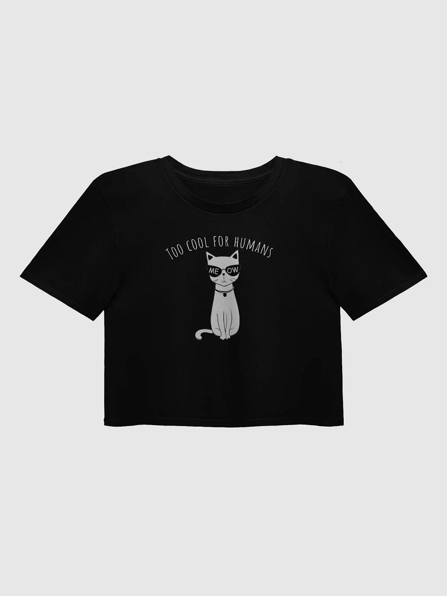 Meowtastic Cat Sunglasses Crop Top product image (1)