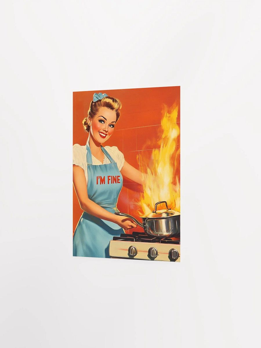 “I’m Fine” Retro Poster - Nostalgic Classic Humor Art Print product image (2)