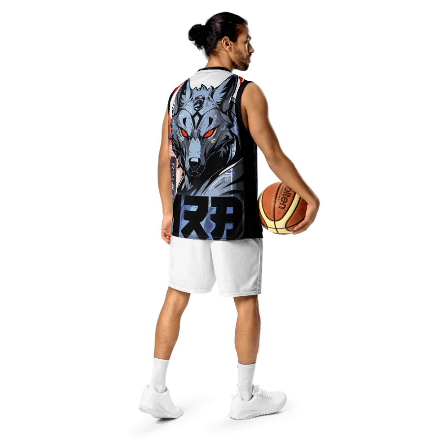Cyberwolf Unleashed All-Over Print Basketball Jersey product image (12)