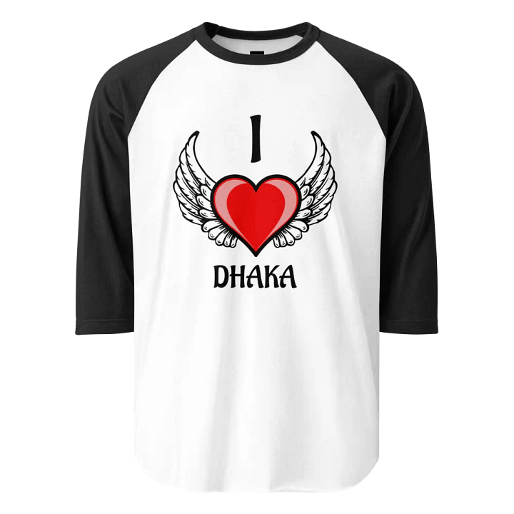 Dhaka Glossy Heart Raglan Tee product image (1)