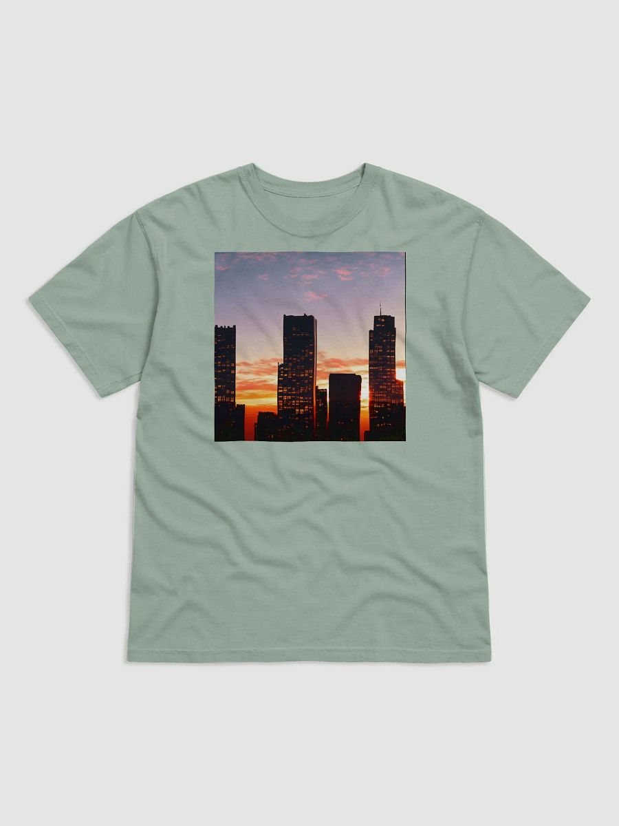 Capture the City's Glow: Sunset City Skyline Graphic Tee in Ultra-Soft Cotton product image (5)