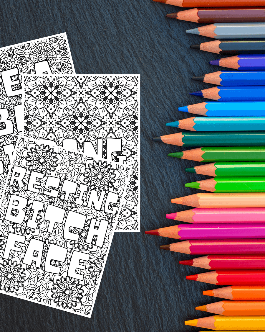 All The Swear Word Bundle Coloring Pages product image (3)