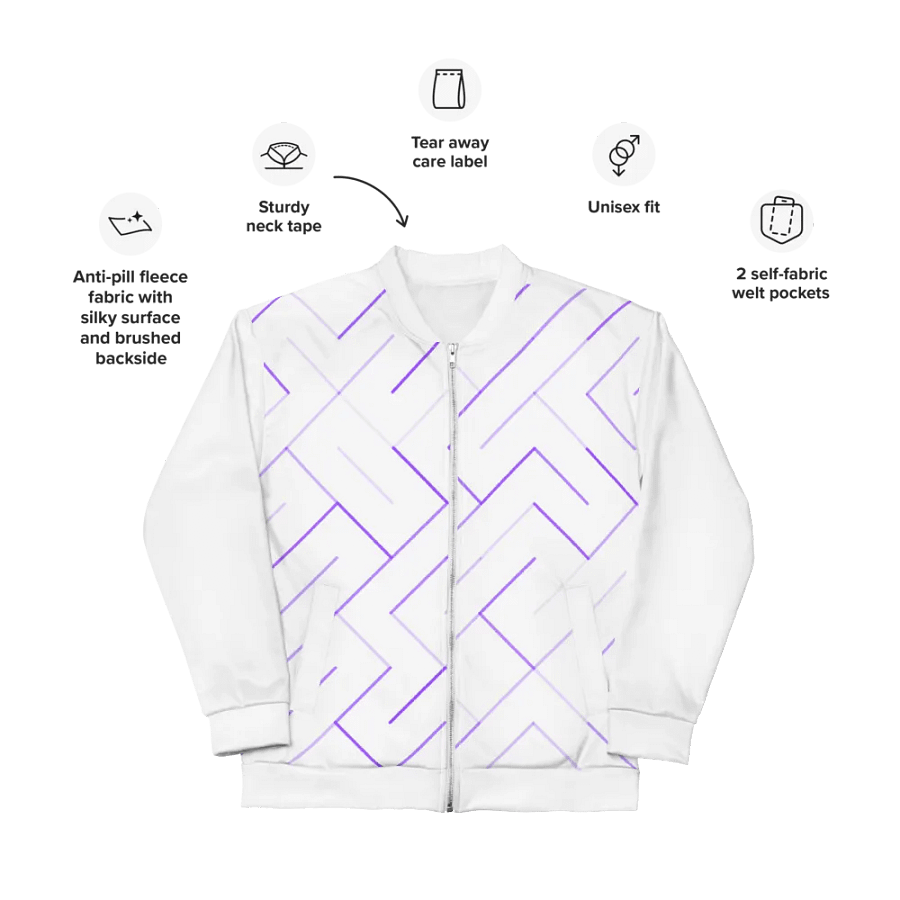 Geometric Melange All-Over Bomber Jacket product image (10)