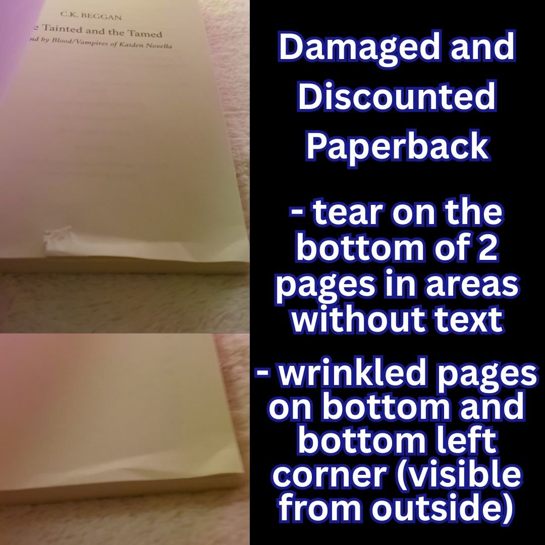Damaged & Discounted Paperback: The Tainted and the Tamed product image (2)