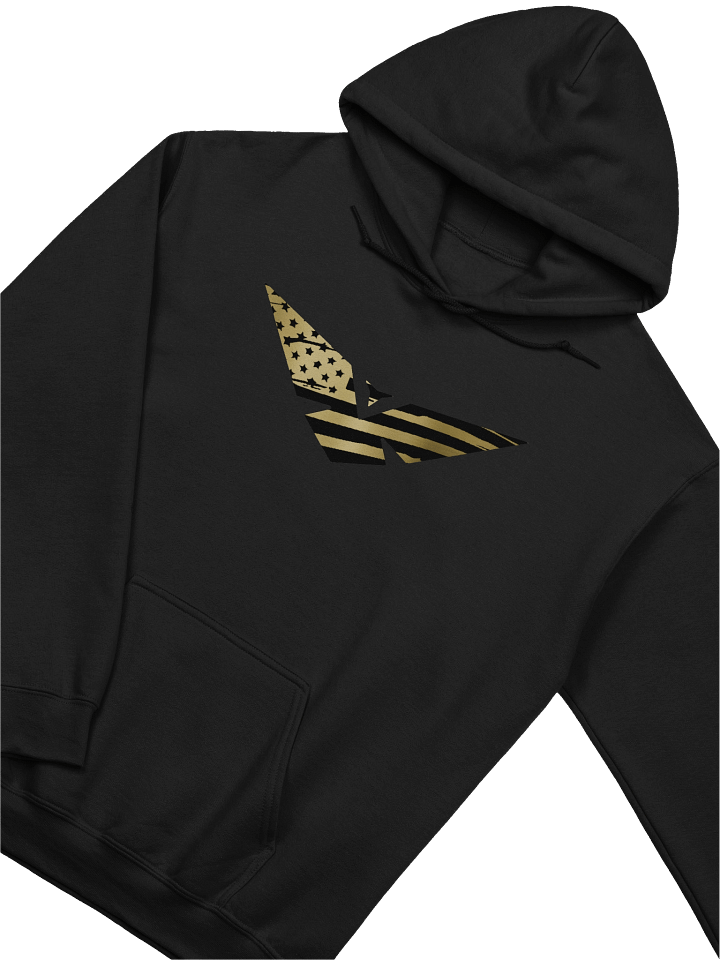 Gold Flagged Logo Hoodie (Big Front Only) product image (1)