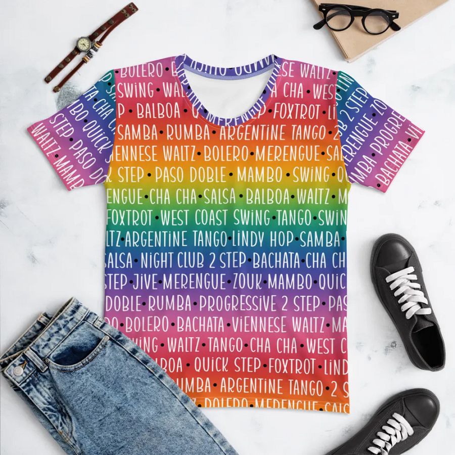Rainbow Ballroom Dancer's T-shirt for Women product image (6)