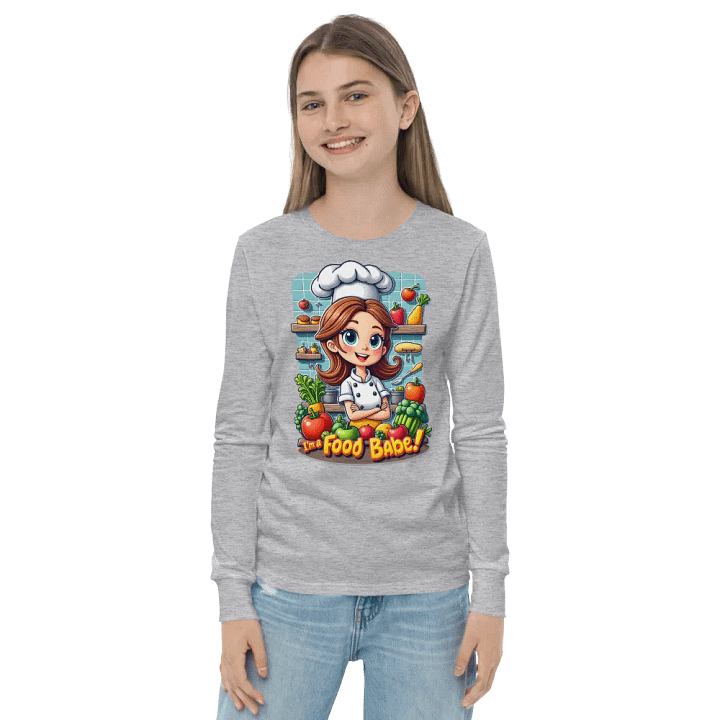 Food Babe Chef Youth Long Sleeve Tee product image (20)