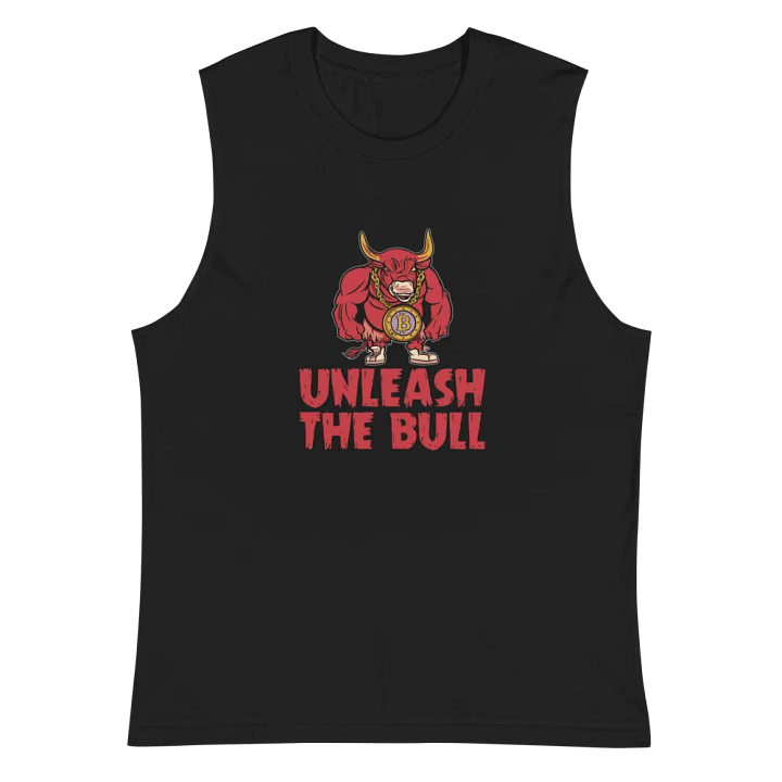Bullish Bitcoin Muscle Tank 'Unleash The Bull' product image (1)