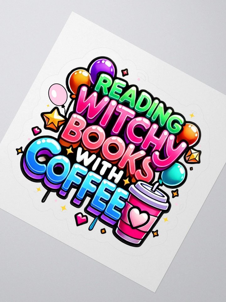 Reading Witchy Books Sticker product image (2)