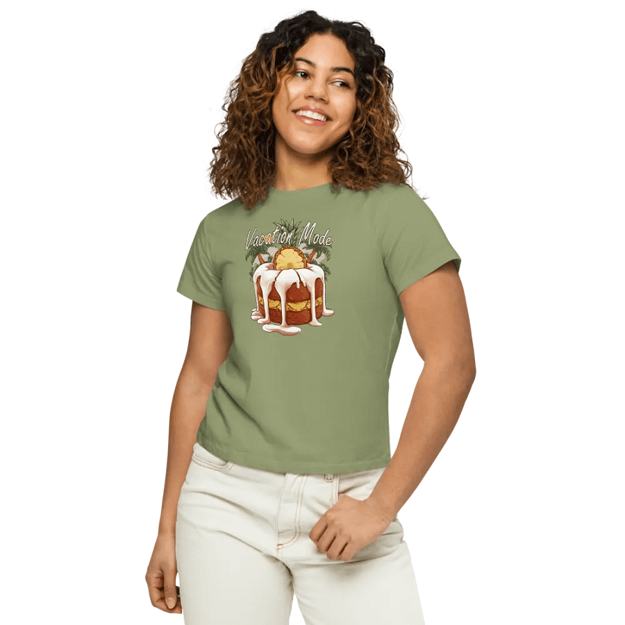 Vacation Mode Pineapple Life High wasted  Women's T-shirt product image (50)