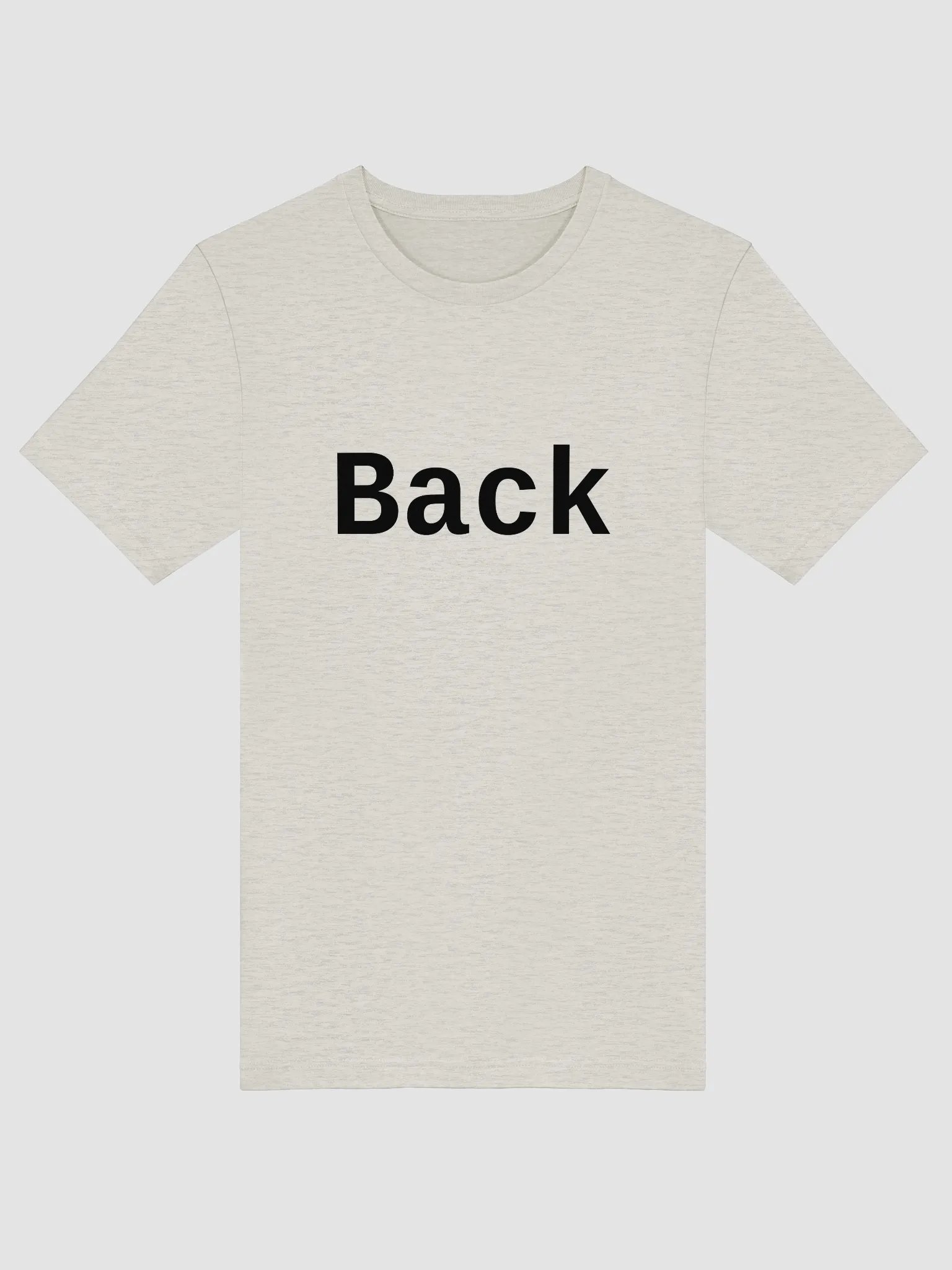Front Back Simple Tee - Incorrect - Light Color product image (10)