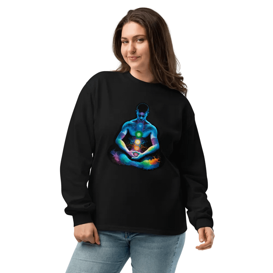 [Meditation] - Unisex Premium Heavyweight Long Sleeve Shirt product image (10)