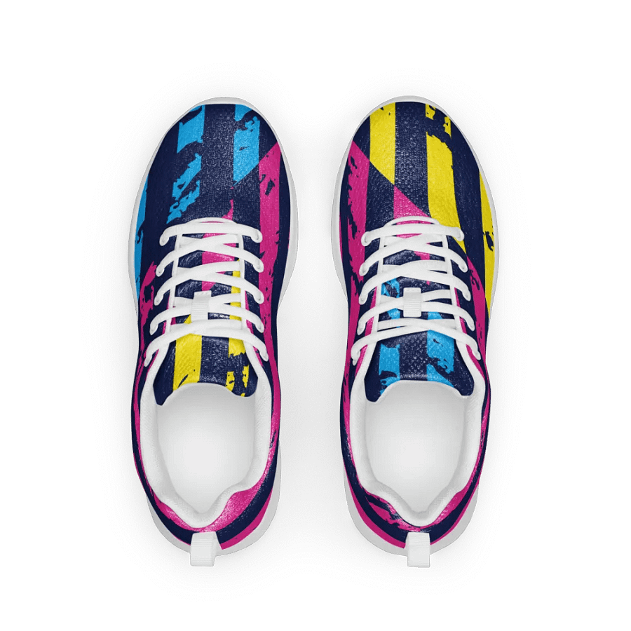 Grunge Stripes Men's Athletic Shoes product image (1)