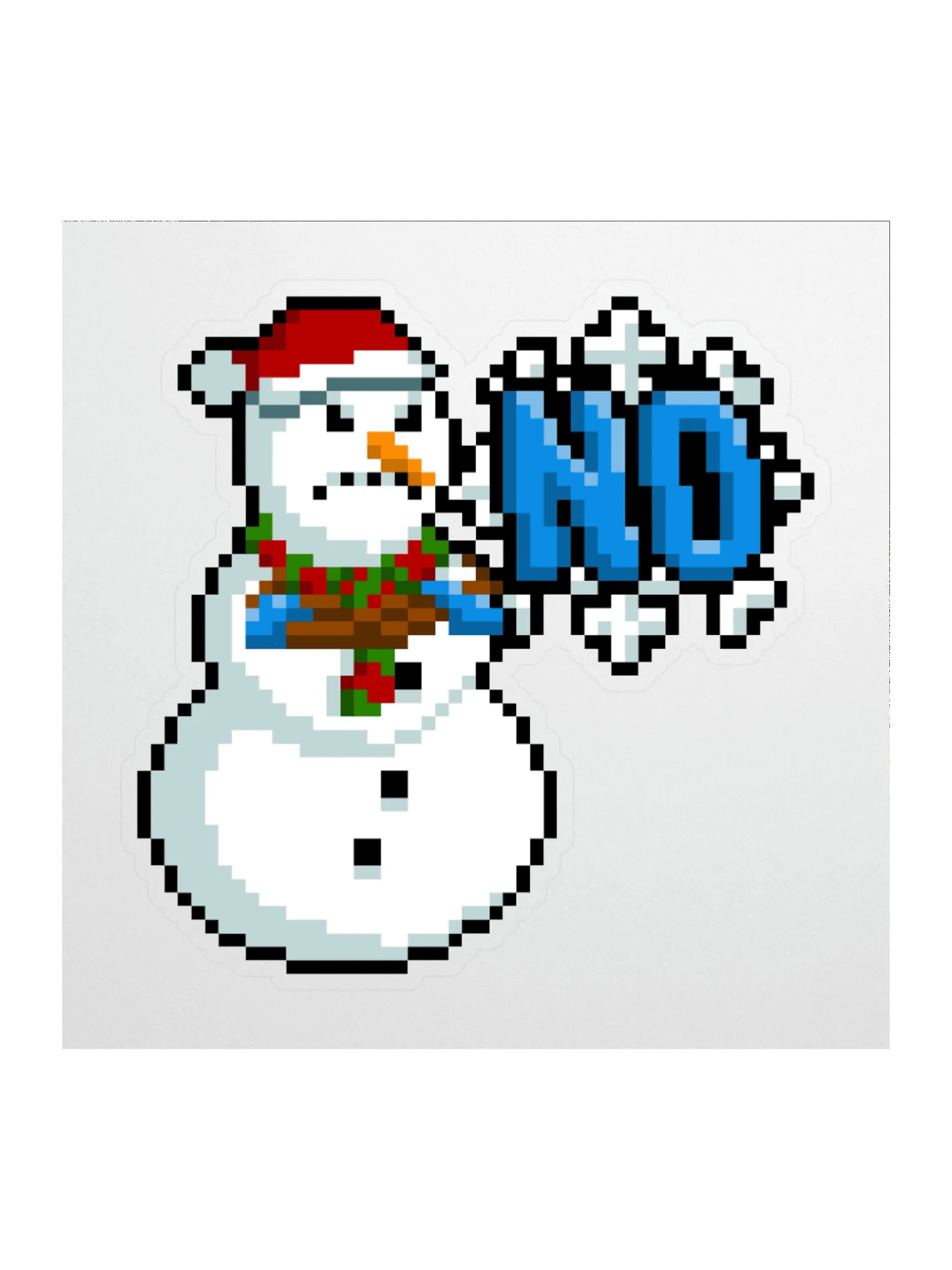 The NO-Man Pixel Art Sticker product image (1)