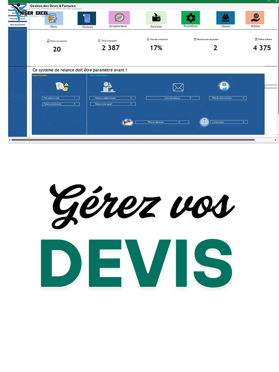 DEVISTRACK - Gérez vos devis et vos factures sur Excel product image (1)