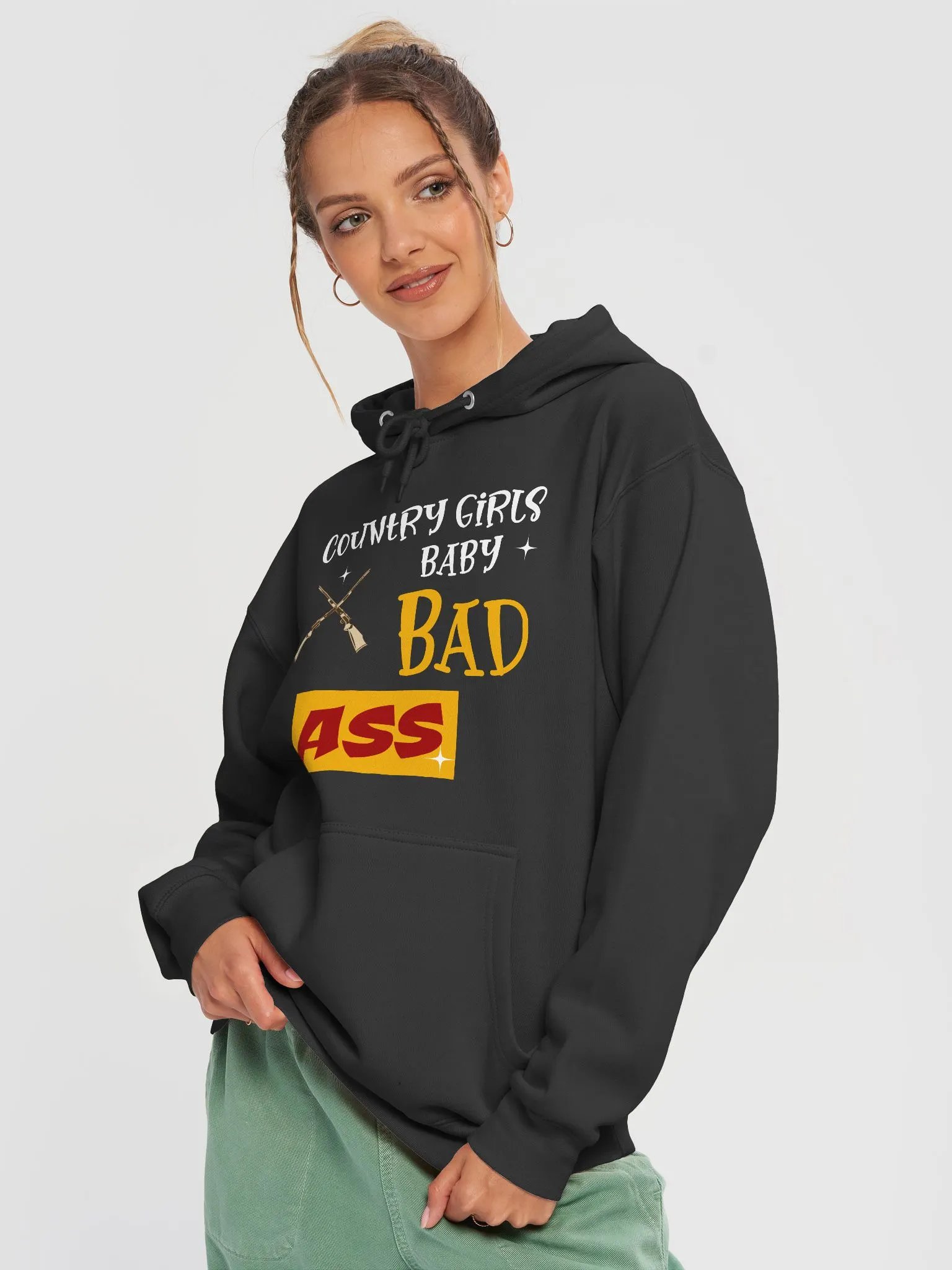 Bad Ass Crossed Rifles Premium Hoodie product image (13)