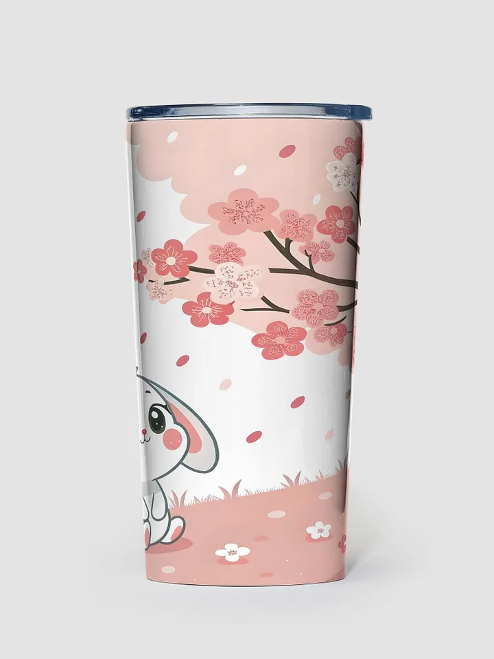 Kawaii Cherry Blossom 20 Oz Tumbler – Serene 20oz Tumbler with Pink Blossoms and Falling Petals product image (1)